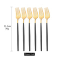 6Pcs Mirror Dinner Forks Cutlery Gold Stainless Steel Fork Flatware Kitchen Silverware Western Dinnerware Restaurant Fork Set