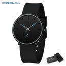 CRRJU Men Women Set Couple Fashion Casual Silicone Watches Ladies Simple Dial Quartz Wristwatches Dress Clock Montre Femme