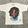 2026 American Trendy Hip Hop Street Style T-Shirt Unisex Celebrity Portrait Print Tee Kanye Photo Top Plus Size Clothing Adult
