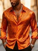 Camisa masculina de manga comprida com estampa