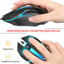 Mouse Gamer Silencioso 5000 DPI