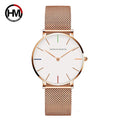 Hannah Martin New 2021 Top Brand Luxury Japan Quartz Wristwatch Stainless Steel Rose Gold Waterproof Watch for Women reloj mujer