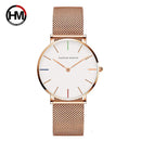 Hannah Martin New 2021 Top Brand Luxury Japan Quartz Wristwatch Stainless Steel Rose Gold Waterproof Watch for Women reloj mujer