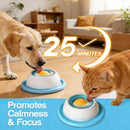 Interactive Pet Hide Food Toy Fun Licking Slow Feeder Bowl Anti Slip Ball Shaped Bone Broth Lick Bowl Anxiety Relief Training