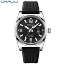 CRRJU Casual Quartz Wristwatch Fashion Waterproof Men's Watches Sport Silicone Strap Male Luminous Clock Relogio Masculino