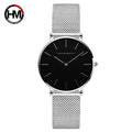 Hannah Martin New 2021 Top Brand Luxury Japan Quartz Wristwatch Stainless Steel Rose Gold Waterproof Watch for Women reloj mujer
