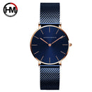 Hannah Martin New 2021 Top Brand Luxury Japan Quartz Wristwatch Stainless Steel Rose Gold Waterproof Watch for Women reloj mujer