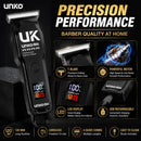 Professional T Blade Hair Clipper for Men Cordless Electric Trimmer LCD Display Beard Trimmer USB Rechargeable Barber Cutting Ma