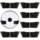 1/3/6Pairs Pot Lid Holder Wall-Mounted Hanging for Pan Pot Cover Rack Kitchen Organizer Plastic Stonego Kitchen Storage Rack