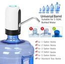 USB Rechargeable Electric Water Bottle Pump Automatic Drinking Water Dispenser with Power Switch Portable for Camping