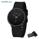 CRRJU Men Women Set Couple Fashion Casual Silicone Watches Ladies Simple Dial Quartz Wristwatches Dress Clock Montre Femme