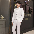 Men's Casual Business Suit Set Wedding Groomsmen Cross-Border Cotton Standard Fit Youth Trend Spring Autumn Seasonal Wear