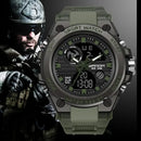 SANDA 739 Luxury Digital Quartz Watch for Men Military Army Waterproof Sports Wristwatches LED Dual Display Mens Reloj Hombre