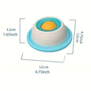 Interactive Pet Hide Food Toy Fun Licking Slow Feeder Bowl Anti Slip Ball Shaped Bone Broth Lick Bowl Anxiety Relief Training