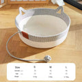 Pet Cat Bed Round Hand Woven Rattan Wear-resistant Cat Bed Summer Cooling Pet Bed Indoor Sleeping House Pet Products Accessories
