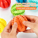 Dog Toy Ball Bite Resistant Teething Toys Balls for Small/Medium/Large Dog and Puppy Cat Dog Pet Food Treat Feeder Chew Tooth