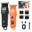 Professional T Blade Hair Clipper for Men Cordless Electric Trimmer LCD Display Beard Trimmer USB Rechargeable Barber Cutting Ma