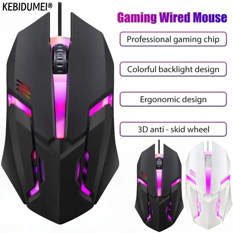 Mouse Gamer Silencioso 5000 DPI