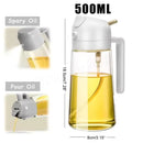 Brazil 2in1 500ml Glass Oil Sprayer Oil Spray Bottle Oil Tank BBQ Kitchen Baking BBQ Picnic Kitchen Tools for Businesses