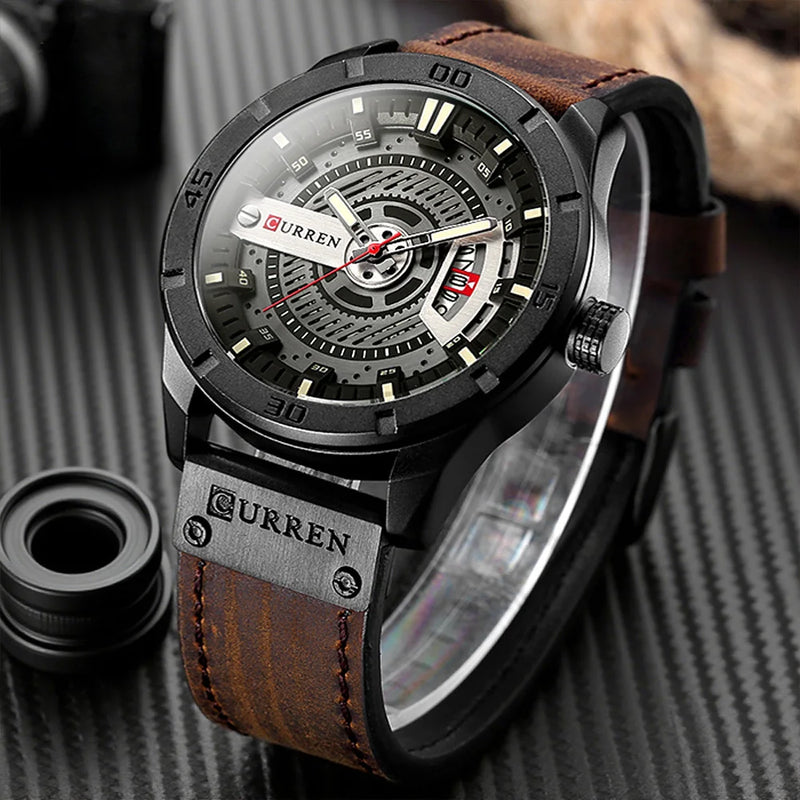 CURREN Hot Fashion Creative Watches Casual Military Quartz Sports Wristwatch Display Date Male Clock Hodinky Relogio Masculino