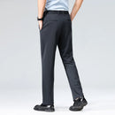 Brand Clothing Summer Thin Men's Stretch Suit Pants Business Slim Straight Work Office Black Formal Trousers Men Plus Size 40