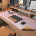 Desk Mat de Couro Dupla Face