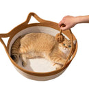 Pet Cat Bed Round Hand Woven Rattan Wear-resistant Cat Bed Summer Cooling Pet Bed Indoor Sleeping House Pet Products Accessories