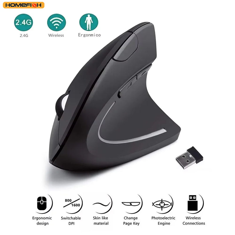 Mouse Vertical Ergonômico
