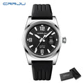 CRRJU Casual Quartz Wristwatch Fashion Waterproof Men's Watches Sport Silicone Strap Male Luminous Clock Relogio Masculino