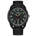 Original XINEW Brand Men Watches Students Fashion Nylon Band Sports Simple Date Quartz Watch Black Montre Homme Reloj Hombre