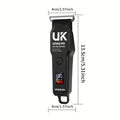 Professional T Blade Hair Clipper for Men Cordless Electric Trimmer LCD Display Beard Trimmer USB Rechargeable Barber Cutting Ma