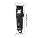 Professional T Blade Hair Clipper for Men Cordless Electric Trimmer LCD Display Beard Trimmer USB Rechargeable Barber Cutting Ma
