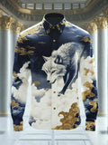 Camisa masculina de manga comprida com estampa