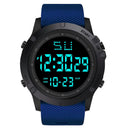 YIKAZE Multifunction Men's Sports Watch LED Digital Watch Big Dial Waterproof Luminous Men Sport Watch Electronic Watches