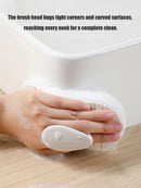 Flexible Handle Cleaning Brush Bendable Sponge Scrubber for Kitchen & Bathroom Hard-to-Reach Areas Sink Tile Bathtub