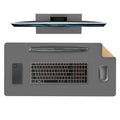 Desk Mat de Couro Dupla Face
