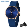 CRRJU Men Women Set Couple Fashion Casual Silicone Watches Ladies Simple Dial Quartz Wristwatches Dress Clock Montre Femme